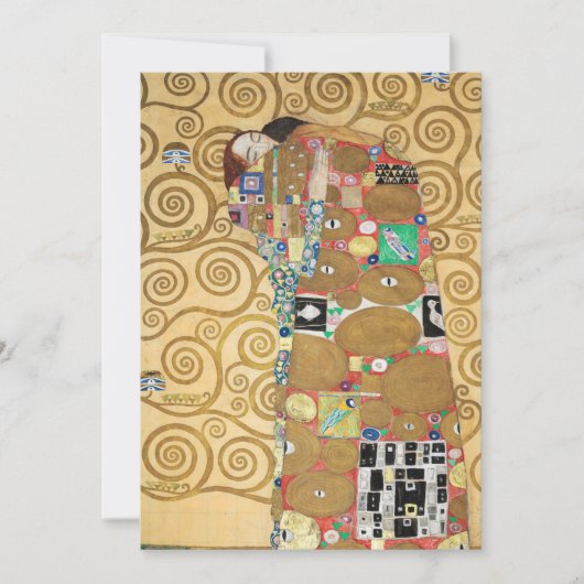 Gustav Klimt - Fulfillment, Stoclet Frieze Einladung (Vorderseite)