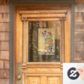 Gustav Klimt - Fulfillment, Stoclet Frieze Fensteraufkleber (Haustür)