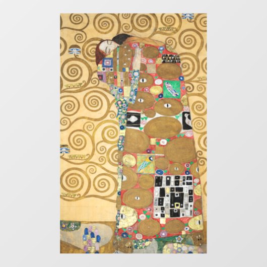 Gustav Klimt - Fulfillment, Stoclet Frieze Fensteraufkleber (Blatt)