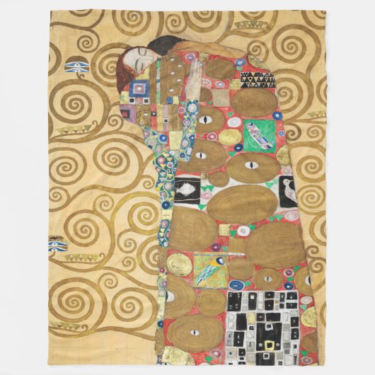 Gustav Klimt - Fulfillment, Stoclet Frieze Fleecedecke (Vorderseite)