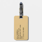 Gustav Klimt - Fulfillment, Stoclet Frieze Gepäckanhänger (Rückseite vertikal)