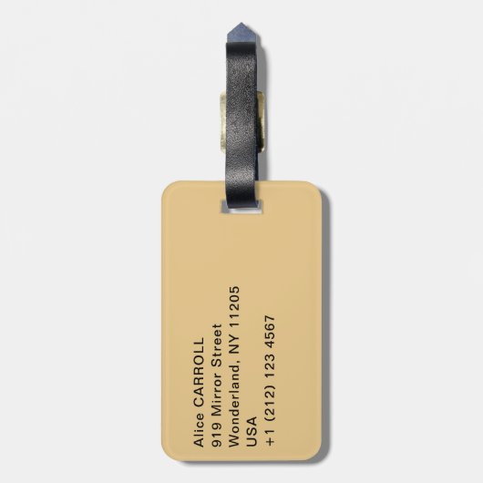 Gustav Klimt - Fulfillment, Stoclet Frieze Gepäckanhänger (Rückseite vertikal)