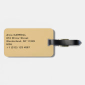 Gustav Klimt - Fulfillment, Stoclet Frieze Gepäckanhänger (Rückseite horizontal)