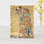 Gustav Klimt - Fulfillment, Stoclet Frieze Karte (Gelbe Blume)