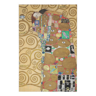 Gustav Klimt - Fulfillment, Stoclet Frieze Künstlicher Leinwanddruck