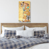 Gustav Klimt - Fulfillment, Stoclet Frieze Leinwanddruck (Insitu (Schlafzimmer))