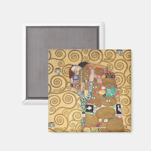 Gustav Klimt - Fulfillment, Stoclet Frieze Magnet (Vorderseite/Rückseite)