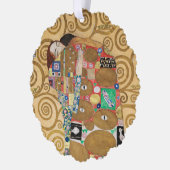 Gustav Klimt - Fulfillment, Stoclet Frieze Ornament Karte (Links)