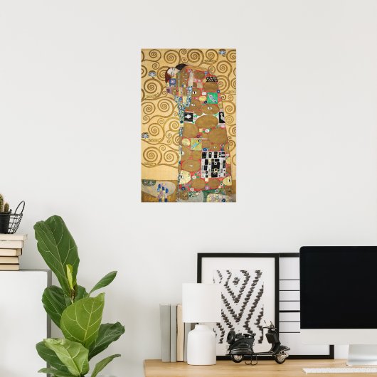 Gustav Klimt - Fulfillment, Stoclet Frieze Poster (Heimbüro)