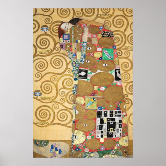 Gustav Klimt - Fulfillment, Stoclet Frieze Poster (Vorne)