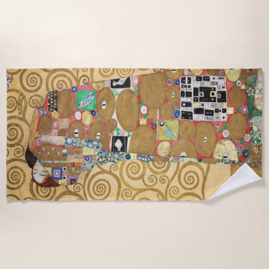 Gustav Klimt - Fulfillment, Stoclet Frieze Strandtuch (Vorderseite)