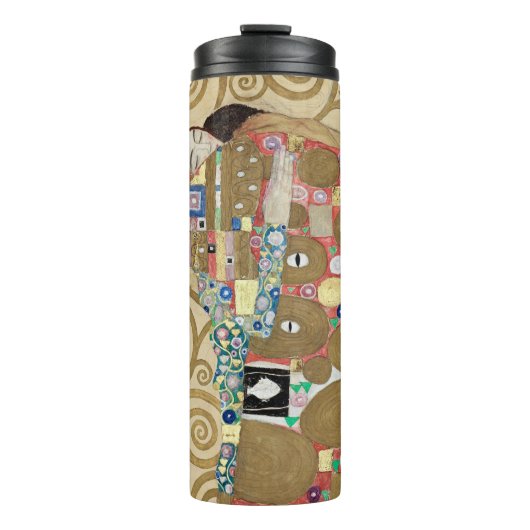 Gustav Klimt Fulfillment Thermosbecher (Vorderseite)