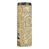 Gustav Klimt Fulfillment Thermosbecher (Rückseite)