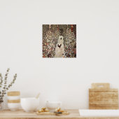 Gustav Klimt Garden mit Roosters Poster (Küche)