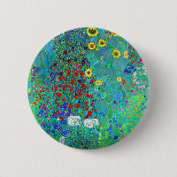 Gustav Klimt Garden mit Sonnenblumen