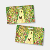 Gustav Klimt Garten mit Hühnern Ausweis (Vorder- & Rückseite)