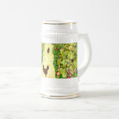 Gustav Klimt Garten mit Hühnern Bierglas (VorderseiteRechts)