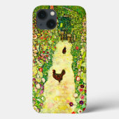 Gustav Klimt Garten mit Hühnern Case-Mate iPhone Hülle (Rückseite)
