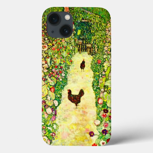 Gustav Klimt Garten mit Hühnern Case-Mate iPhone Hülle (Rückseite)