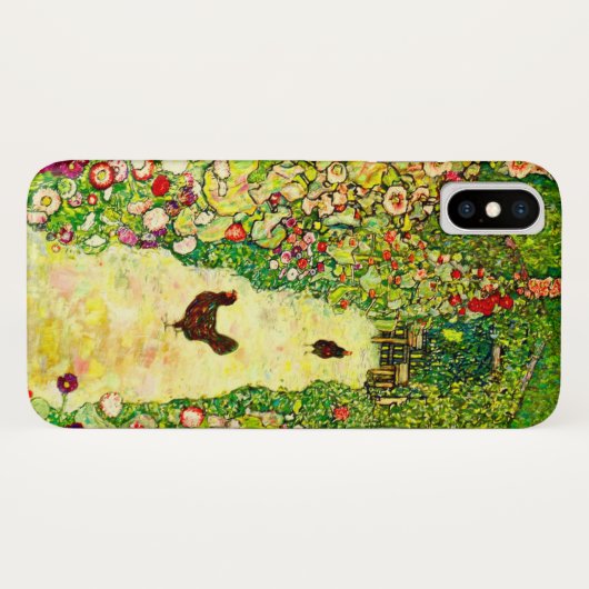 Gustav Klimt Garten mit Hühnern Case-Mate iPhone Hülle (Rückseite (Horizontal))