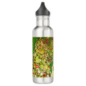 Gustav Klimt Garten mit Hühnern Edelstahlflasche (Links)