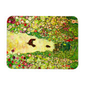 Gustav Klimt Garten mit Hühnern Magnet (Horizontal)