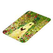 Gustav Klimt Garten mit Hühnern Magnet (Linke Seite)