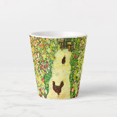 Gustav Klimt Garten mit Hühnern Milchtasse (Vorderseite)
