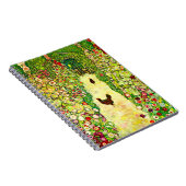 Gustav Klimt Garten mit Hühnern Notizblock (Rechte Seite)