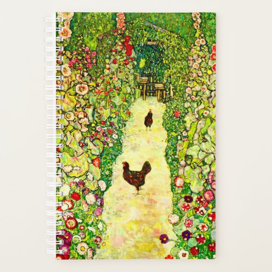Gustav Klimt Garten mit Hühnern Planer (Vorderseite)