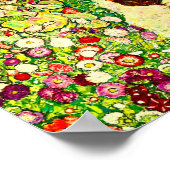 Gustav Klimt Garten mit Hühnern Poster (Ecke)