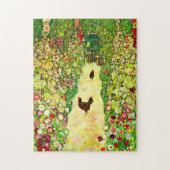 Gustav Klimt Garten mit Hühnern Puzzle (Vertikal)
