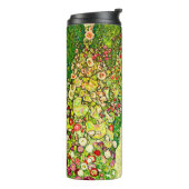 Gustav Klimt Garten mit Hühnern Thermosbecher (Nach links gedreht)