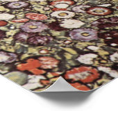 Gustav Klimt - Garten mit Roostern Poster (Ecke)