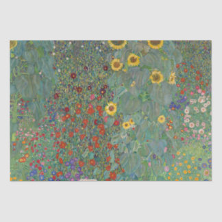 Gustav Klimt | Garten mit Sonnenblumen (1907) Seidenpapier