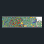 Gustav Klimt - Garten mit Sonnenblumen Autoaufkleber<br><div class="desc">Garten mit Sonnenblumen / Bauerngarten mit Sonnenblumen - Gustav Klimt in 1905-1906</div>