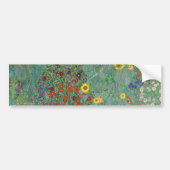 Gustav Klimt - Garten mit Sonnenblumen Autoaufkleber (Vorne)