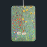 Gustav Klimt - Garten mit Sonnenblumen Autolufterfrischer<br><div class="desc">Garten mit Sonnenblumen / Bauerngarten mit Sonnenblumen - Gustav Klimt in 1905-1906</div>