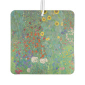 Gustav Klimt - Garten mit Sonnenblumen Autolufterfrischer (Rückseite)