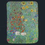 Gustav Klimt - Garten mit Sonnenblumen Babydecke<br><div class="desc">Garten mit Sonnenblumen / Bauerngarten mit Sonnenblumen - Gustav Klimt in 1905-1906</div>