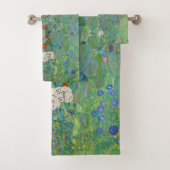 Gustav Klimt - Garten mit Sonnenblumen Badhandtuch Set (Insitu)
