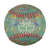 Gustav Klimt - Garten mit Sonnenblumen Baseball (Vorderseite)