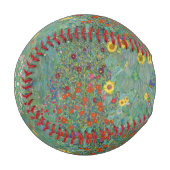 Gustav Klimt - Garten mit Sonnenblumen Baseball (Vorderseite Links)