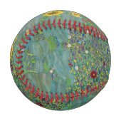 Gustav Klimt - Garten mit Sonnenblumen Baseball (Vorderseite Links)
