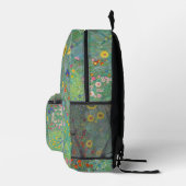 Gustav Klimt - Garten mit Sonnenblumen Bedruckter Rucksack (Rechts)