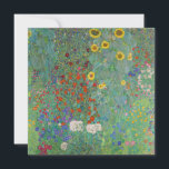 Gustav Klimt - Garten mit Sonnenblumen Dankeskarte<br><div class="desc">Garten mit Sonnenblumen / Bauerngarten mit Sonnenblumen - Gustav Klimt in 1905-1906</div>