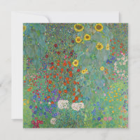 Gustav Klimt - Garten mit Sonnenblumen