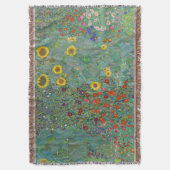Gustav Klimt - Garten mit Sonnenblumen Decke (Vorderseite Vertikal)