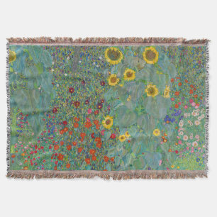Gustav Klimt - Garten mit Sonnenblumen Decke