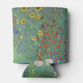 Gustav Klimt - Garten mit Sonnenblumen Dosenkühler (Rückseite)